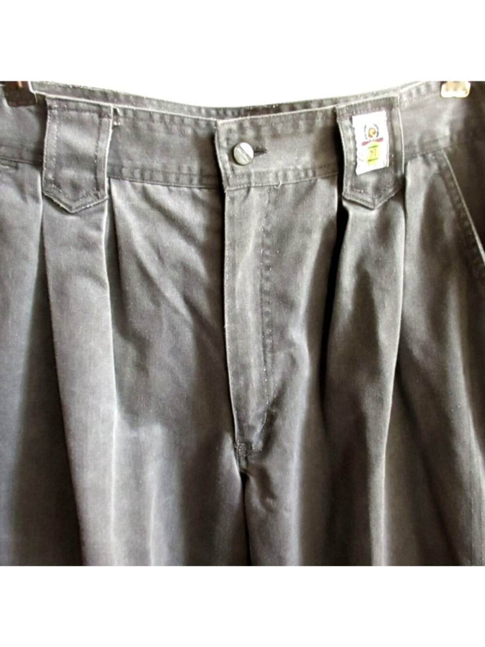 30x32 True Vintage Jeans 1980's Preppy Cowgirl Gray Pleated Relaxed Fit Mom